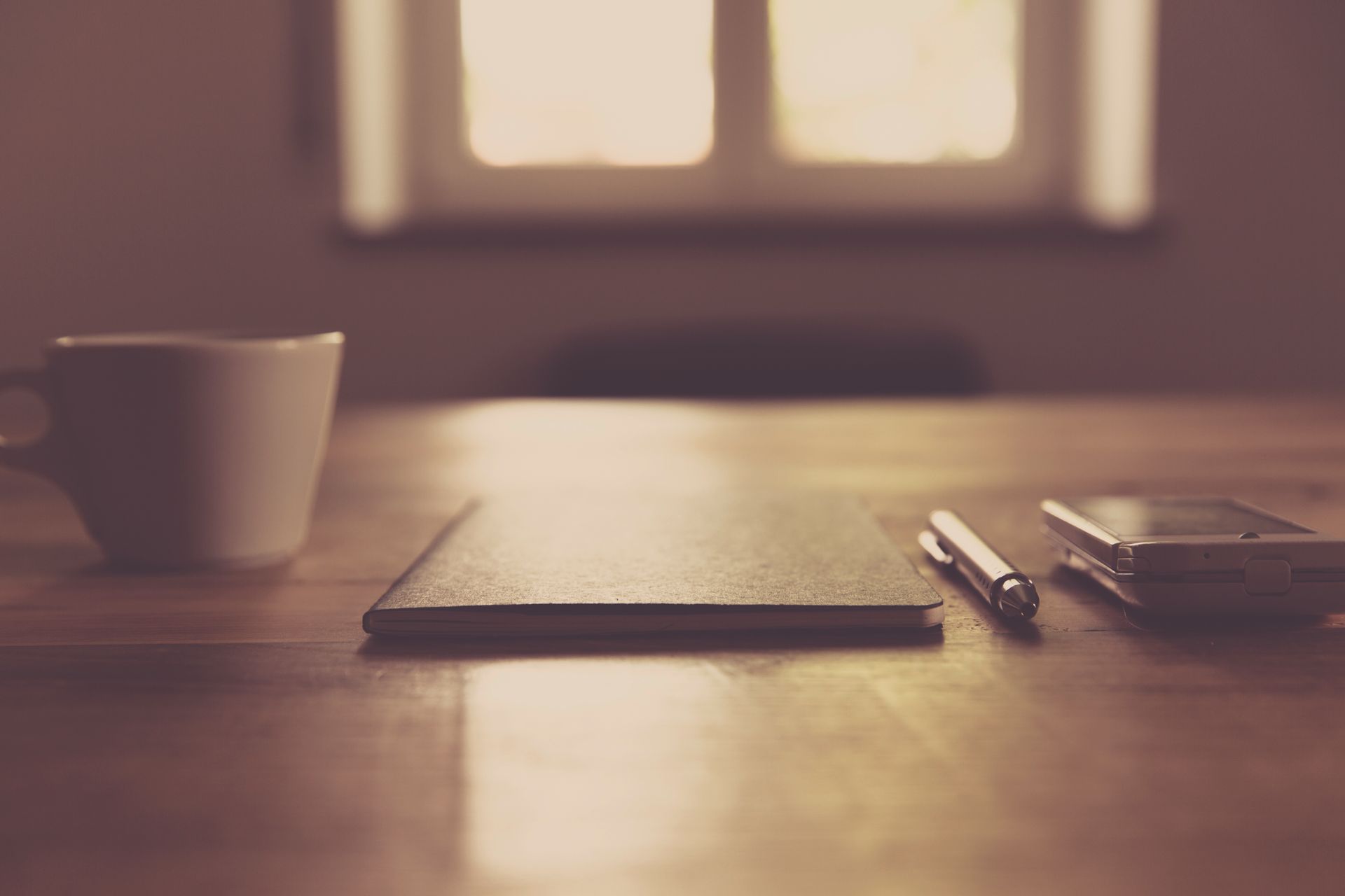 Notebook and quiet workspace, structured growth